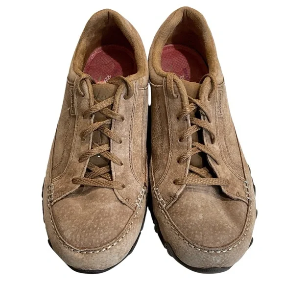 Skechers Bikers Curbed Women’s 9.5 Brown Suede Relaxed Fit Memory Foam Sneakers - Picture 2 of 13